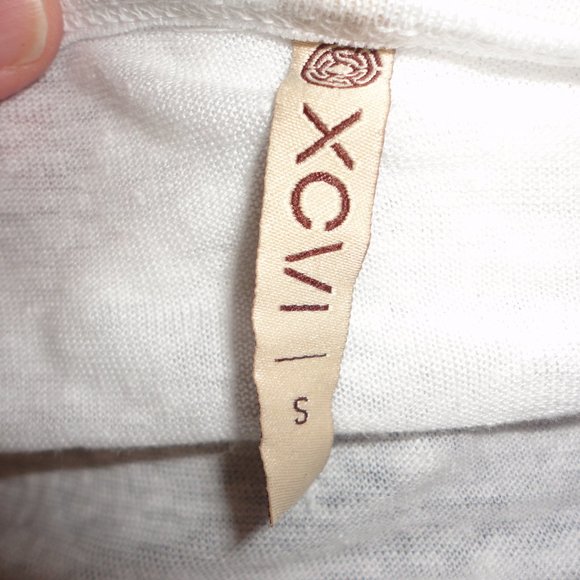 XCVI Women's White Short-Sleeve White Linen Blouse w/ Side Ties Size S - Picture 6 of 6